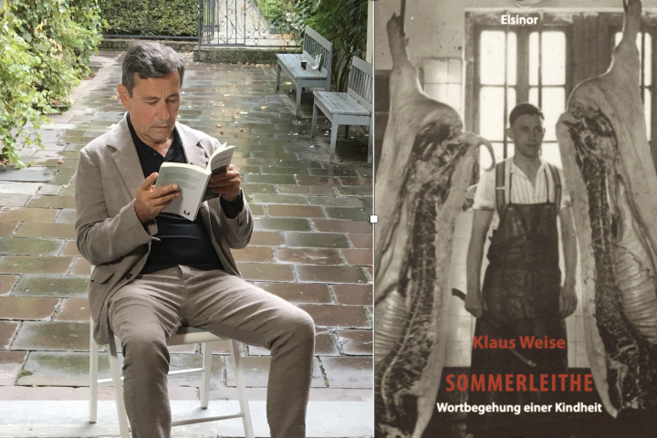 Klaus Weise (l.) und sein Roman "Sommerleithe"